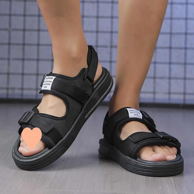 Men'S Sandals Men'S Summer Korean Style Sports Student Outer Wear Outdoor Beach Slippers - Image 3